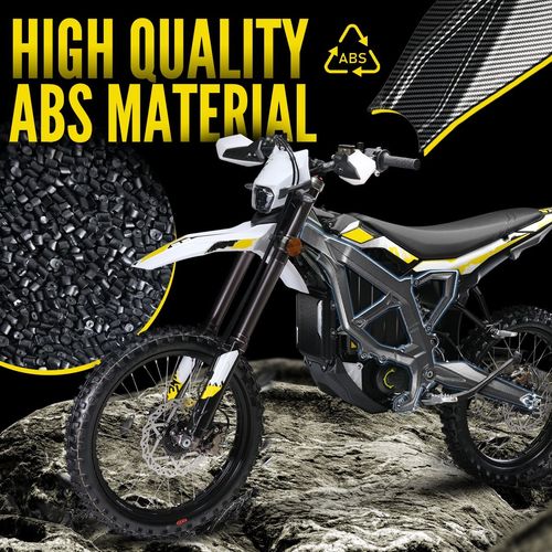8PCS Carbon Fiber Frame Guards Protector Cover W/Graphics For Surron Ultra Bee — image 5