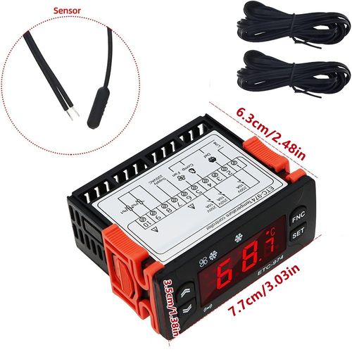 ETC-974 Refrigerator Digital Controller LED Temperature Thermostat Incubator UK — image 2