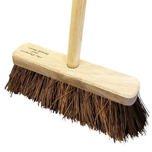 Outdoor Broom with Handle Stiff Yard Garden Hard Brush for Sweeping — image 10