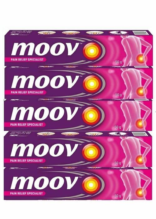 Moov Fast Pain Relief Cream 100% Ayurvedic Formula Nilgiri Oil- 50g (Pack of 5) — image 2