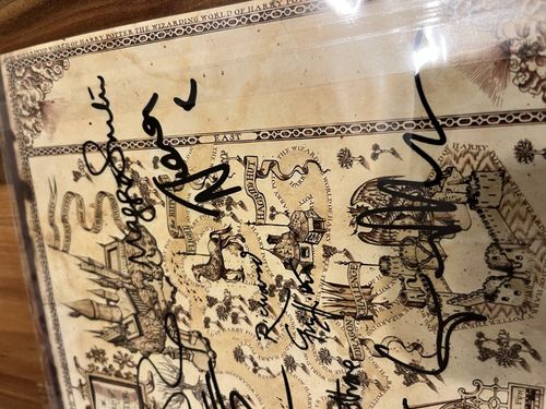 Harry Potter Signed Map Poster Print Autograph Memorabilia — image 4
