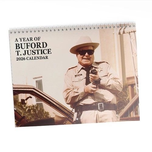 Sheriff Buford T. Justice Wall Calendar 2026, Smokey and The Bandit Calendar-