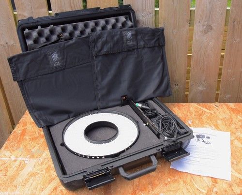 LITEPANELS RINGLITE MINI LED RING LIGHT KIT COMPLETE IN PLASTIC CASE NEAR-MINT