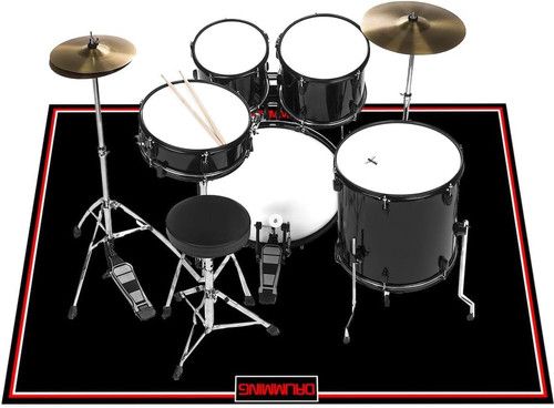 Drumming Drum Rug, 4X6Ft Drum Mat Non Slip Soundproof, Indoor & Outdoor Drum Car
