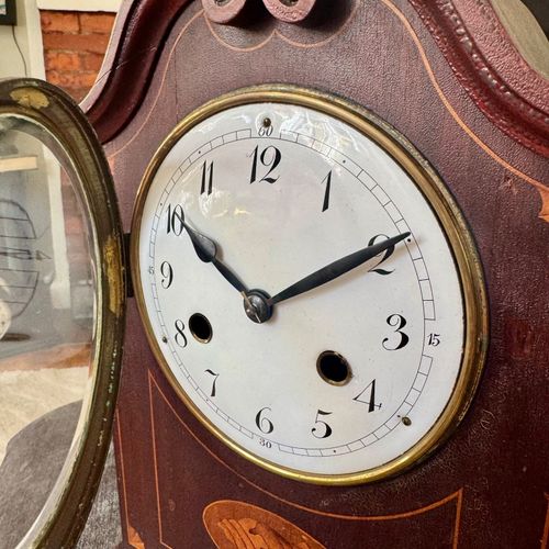 PHS German Mahogany Mantel Clock Fully Serviced Gong Strike c1930 — image 4