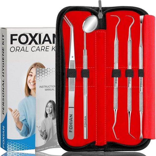 DENTAL TEETH CLEANING KIT MULTI FLOSS PLAQUE REMOVER CARE TOOTH SCRAPER TOOLS