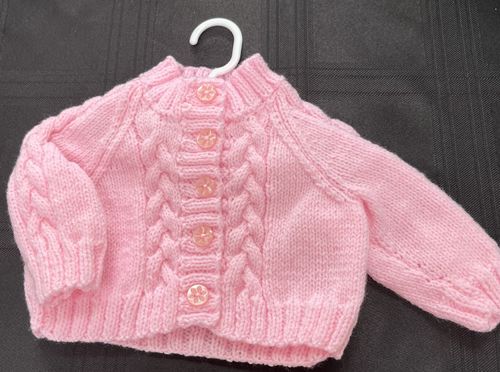 baby clothes, cardigan, hand knitted, new. 3-6 months size in seven colours — image 7