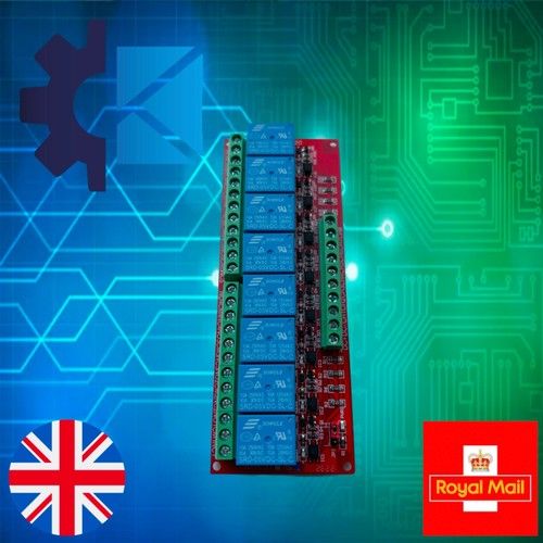 1/2/4/8 Arduino Pi Channel Relay Board Module Selectable High Low  5V 12V 24V