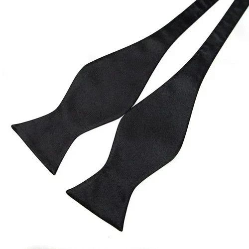 Mens Self Tie Bow Tie Satin Adjustable Formal Wedding Party Black Classic Tuxedo — image 5
