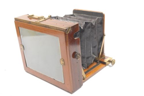 PRETTY Mahogany Brass Field Camera 4x5 inch, Very Compact, Focus Screen, NO LENS — image 3