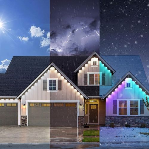 Permanent Outdoor Lights RGBIC Outdoor Christmas Decorations LED Eaves Lights UK — image 12