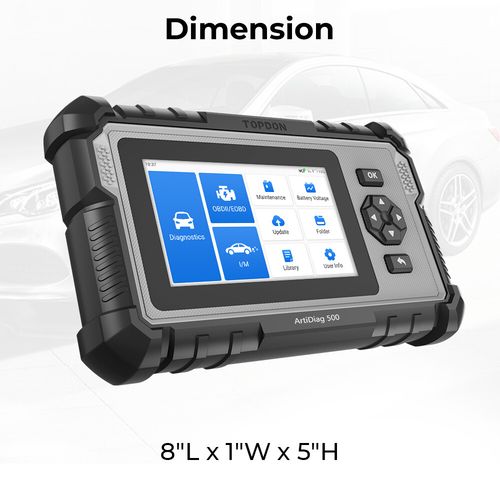 2026 TOPDON ArtiDiag500 OBD2 Scanner ABS SRS Car Diagnostic Tool Code Reader UK — image 16