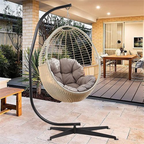 Large Rattan Hanging Egg Chair Frame Swing Egg Chair Frame Pole Stand Frame Only — image 4