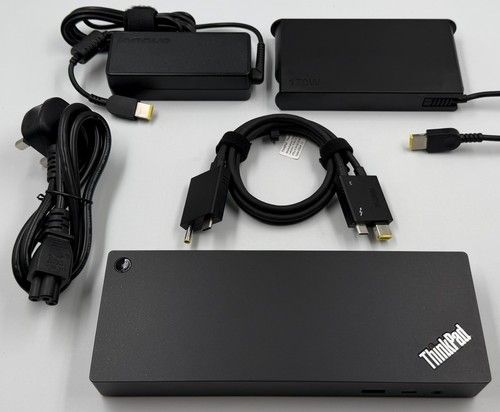 Lenovo 40AN Workstation Dock Thunderbolt 3 + 170W + 65W PSU + Genuine TBT3 Cable