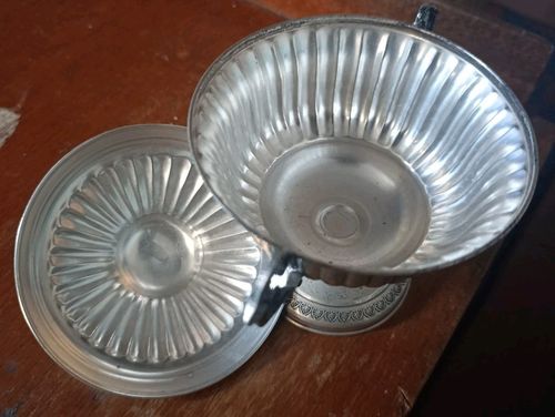 Solid Silver 800 Zingoni Florence Sugar Bowl (45 FI) Weight 109g — image 5