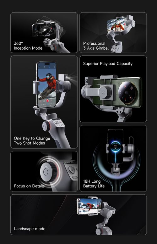 TOALLIN 3-Axis Smartphone Gimbal Stabilizer AI Tracking Foldable & Portable NEW — image 20
