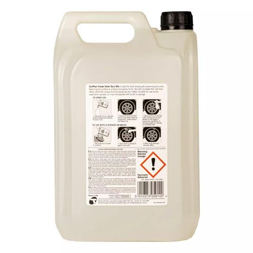 CarPlan TSS505 Tyre Slik 5 Litre Instant Tyre Shine & Tyre Dressing x4 — image 9