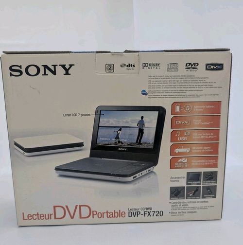 Sony Portable CD/DVD Player DVP-FX720 With Box, Remote & Cables Tested Working — image 19