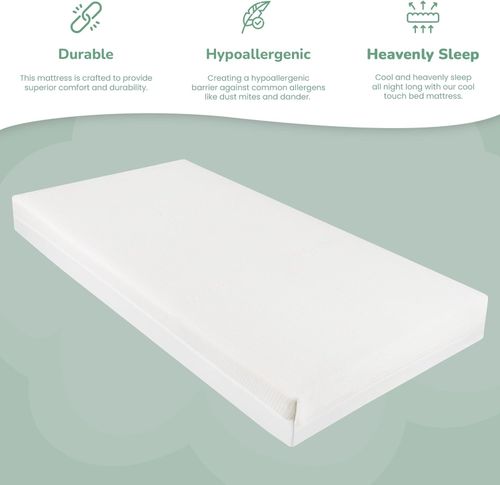 ECO Cool Touch Technology Baby Toddler Cot Bed Mattress + Cool Touch Cot Pillow — image 4