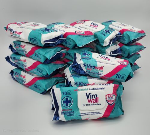 Virowall Antibacterial Multi Surface Cleaning Wipes (1400 Wipes) Kills 99% Germs — image 1