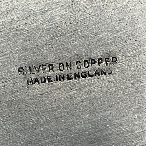 Vintage Silver Plated Gallery Serving Tray Claw Feet Cocktail Tea Handles Footed — image 22