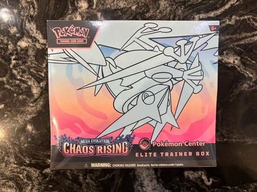 Pokémon TCG Mega Evolution Chaos Rising Sealed Pokémon Center ETB