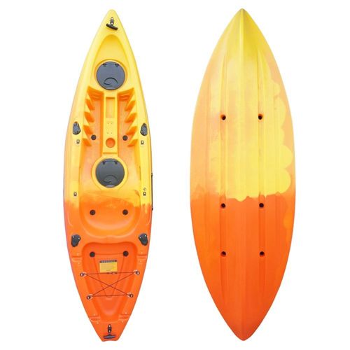 Parallax Explorer Premium Sit On Leisure Kayak, Seat & Paddle - Yellow/Orange — image 2