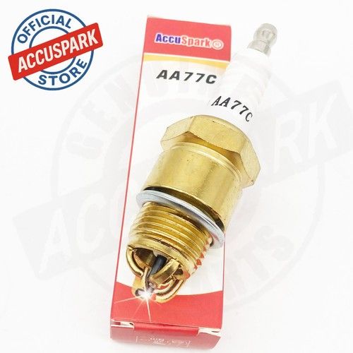 As Champion D16-NGK AB6, 18mm Gasket seat, AccuSpark triple G spark plug AA77C