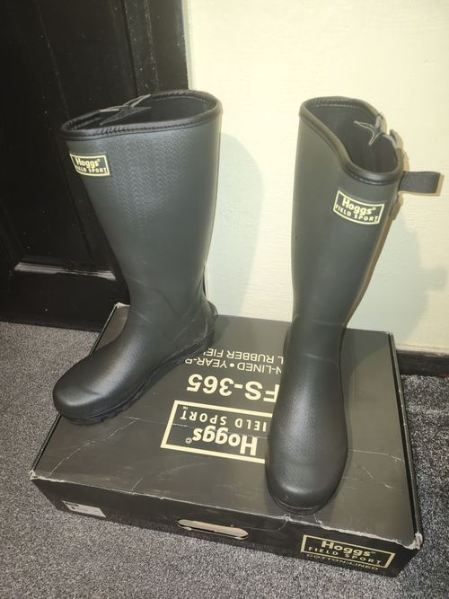 Hoggs Field Sport FS-365 Men’s Green Natural Rubber Cotton-Lined Boots UK 9 — image 4