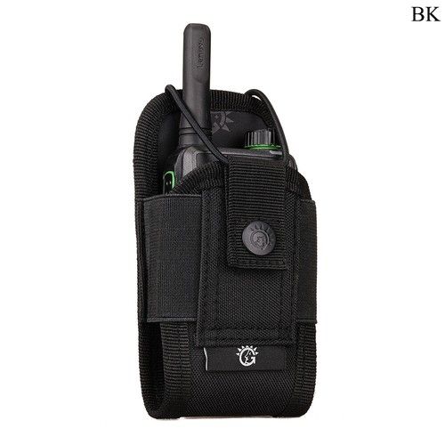 Tactical Radio Pouch Walkie Talkie Carry Case Molle 600D Nylon Belt Holder Bag