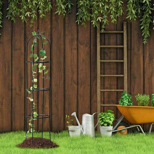 1.9m Outdoor Garden Metal Obelisk Climbing Plant Support Frame Trellis New — image 7