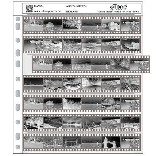 60 Pages Negative Filing Sheets 135 35mm Film Acid-Free Archival Storage B/W UK — image 4