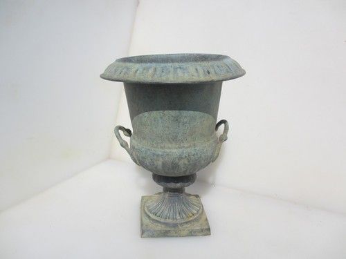 Victorian Brass Urn Jardiniere Tub Planter Plant Pot Old Antique 10.5"H