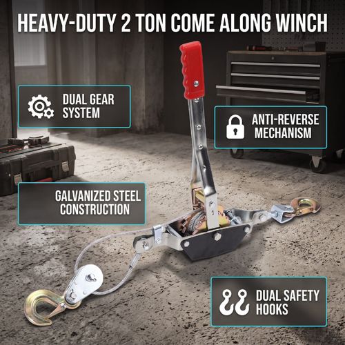 Come Along Winch Heavy Duty Tool For Vehicle Recovery Outdoor Use — image 21