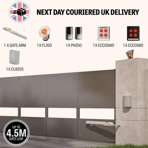 Nice Home Aria 401 Ram Type Single Swing Gate Opener Kit