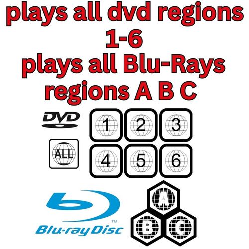 Toshiba BDX-1200KB Blu-Ray & DVD Region Free Player with Remote Warranty HDMI HD — image 2