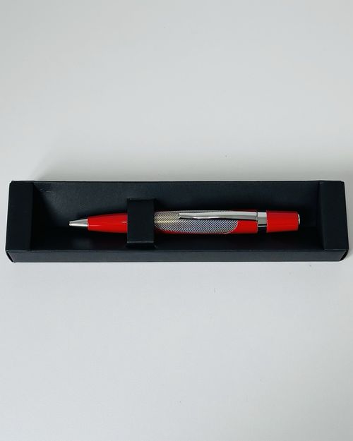 Ferrari Scuderia Red Ballpoint Pen with Gift Box Metal Clip Chrome Trim — image 5