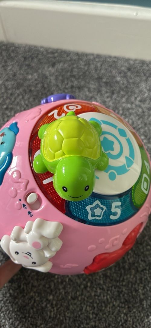 VTech Crawl & Learn Bright Lights Ball Baby Toy Light Ball Pink/Orange — image 3