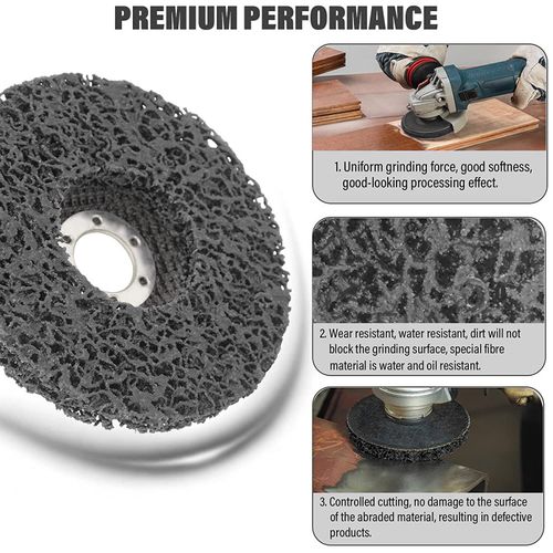 5x125mm 5" Poly Strip Wheel Discs Paint Rust Remove Abrasive Angle Grinder UK — image 5