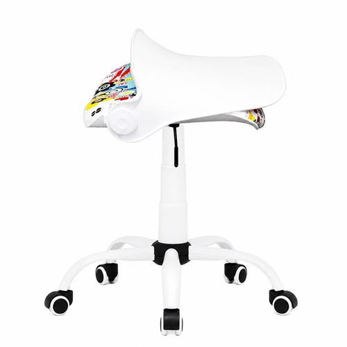 Foldable White Sewing Chair with Sew Wow Fabric — image 3