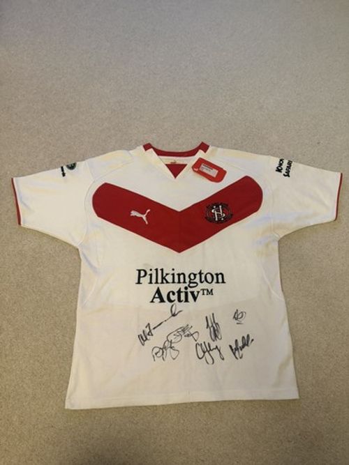 St Helens Signed Rugby Shirt Mens Medium 2008/09 Jersey League Collectible Puma