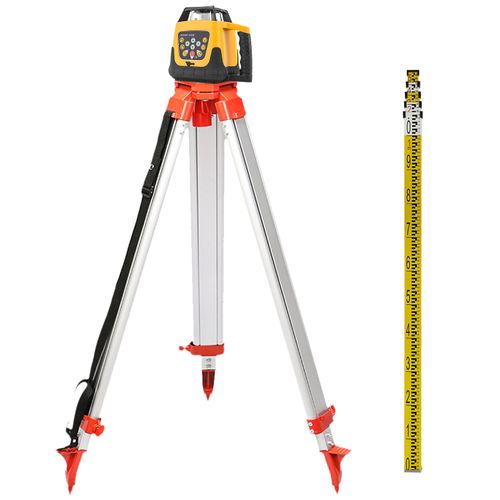 Rotary Laser Level Green Beam 1.65m Tripod 5m Staff Self-leveling Remote Control — image 12