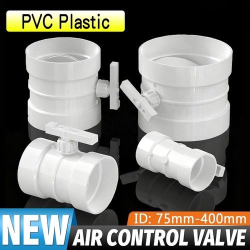 PVC Duct Manual Volume Damper Exhaust Ventilation Air Control Valve Balancing