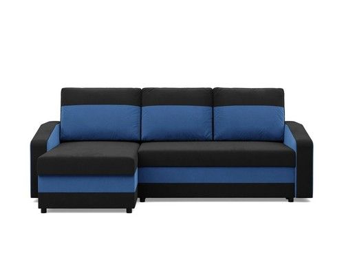 ORION LL Corner Sofa Bed with Storage Pull-Out Guest Bed Reversible Side
