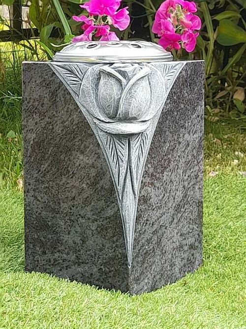 Personalised Grey Granite Memorial Grave Plaque Stone Headstone Cemetery Stone — image 2