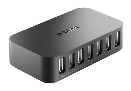 D Link DUB H7/B 7 Port Hi Speed USB 2.0 Hub USB A Powered Hub Splitter 7 Port — image 4