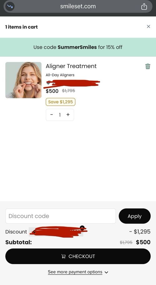 SmileSet Clear Aligner Discount Code | Full Treatment for $500 (Reg $1,795) — image 2