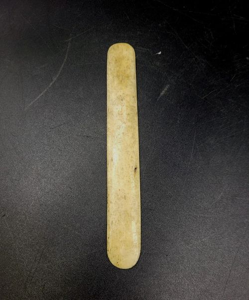 Antique Bovine Bone Physicians Tongue Depressor, Spatula — image 1