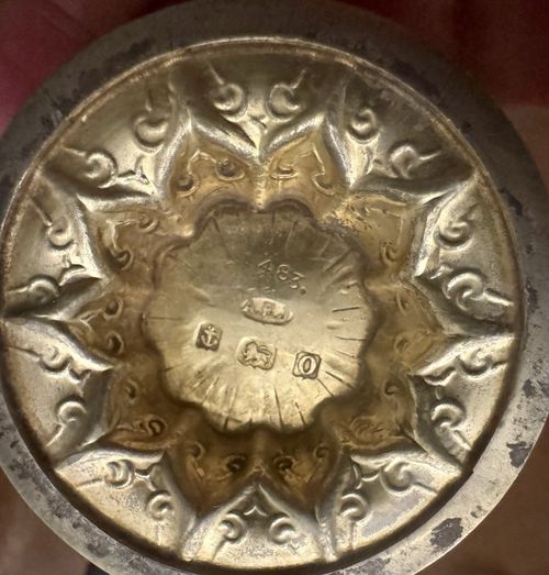Superb Arts & Crafts Auricular Silver Gilt Cup & Cover, A E Jones, 1914 (270g) — image 5