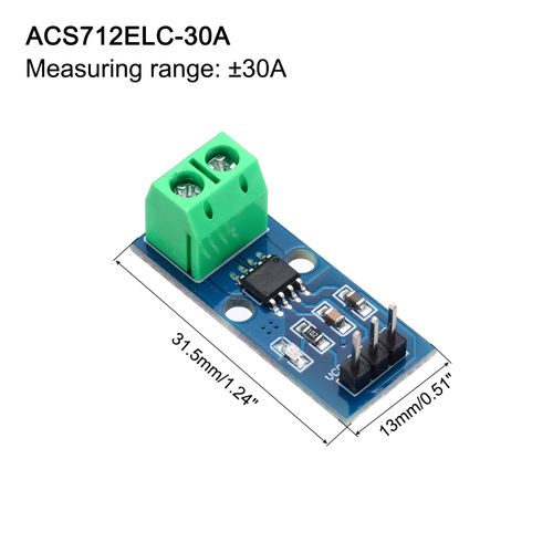 3pcs ACS712 Hall Effect Current Sensor 30A + 3pcs Voltage Sensor Module DC0-25V — image 2